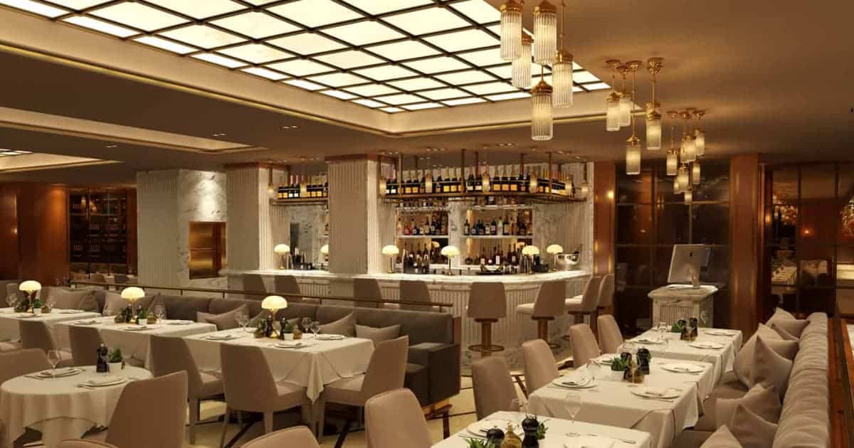 Fine dining restaurant interior project